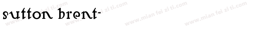 sutton brent字体转换
